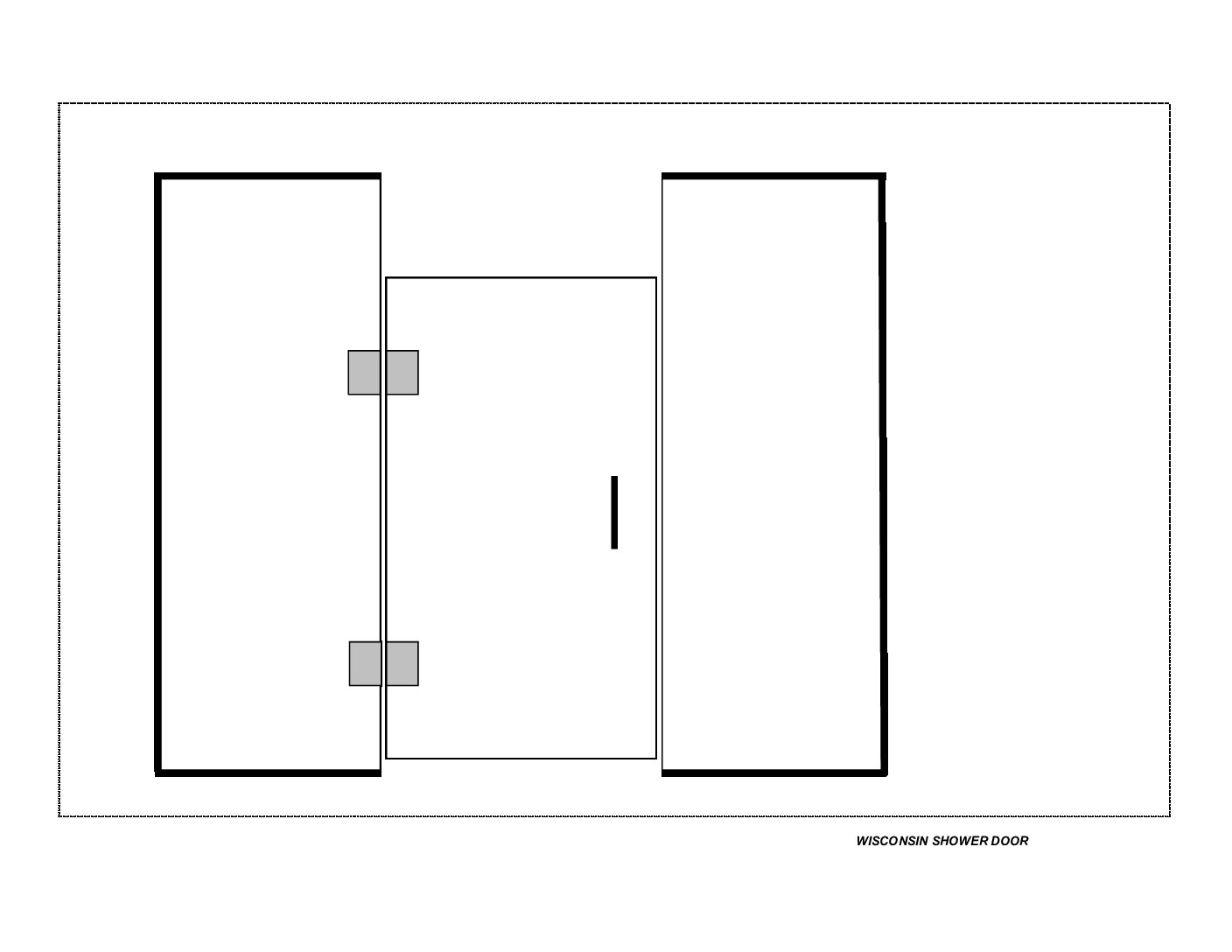 Shower door enclosure Panel-to-Ceiling, Door (HL) and Panel-to-Ceiling