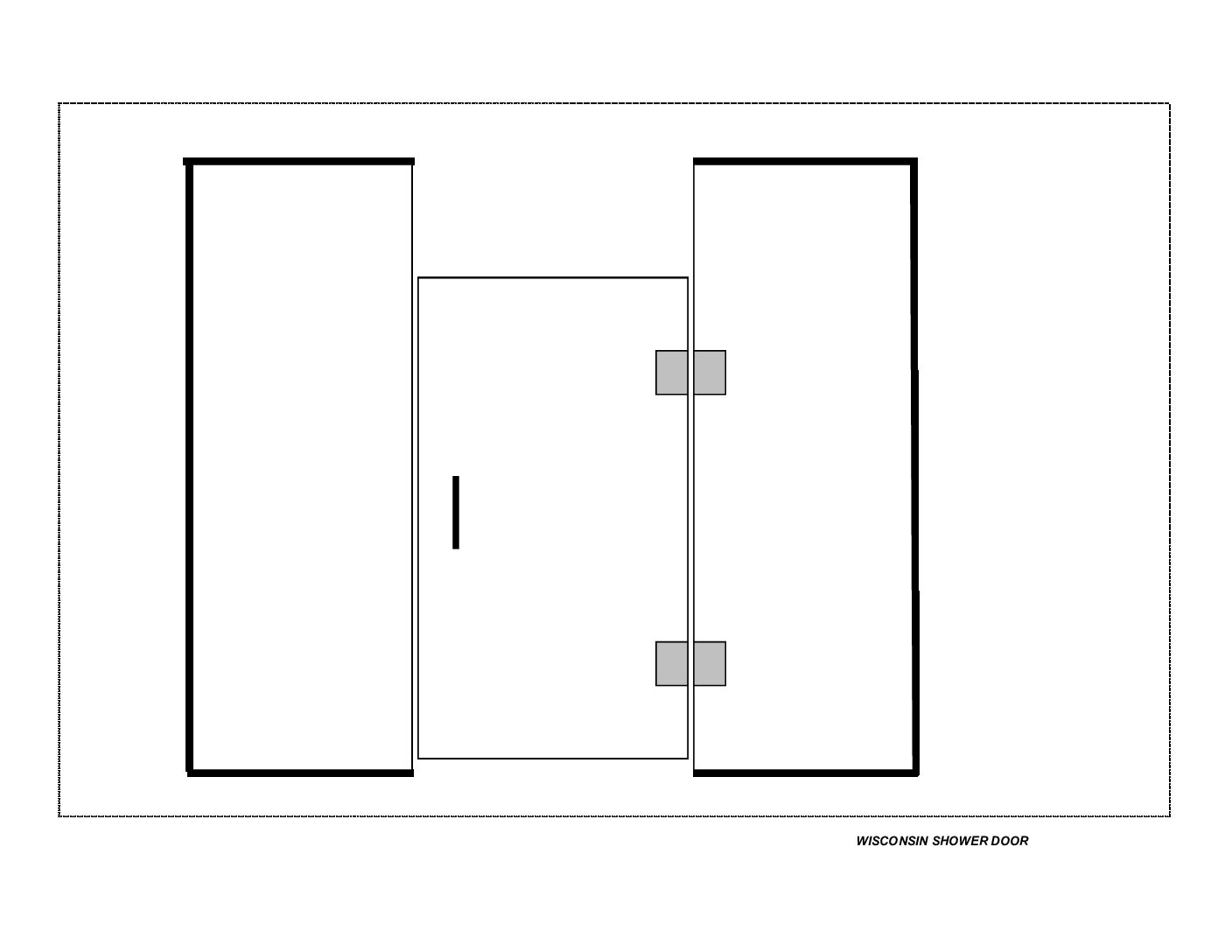 Shower door enclosure Panel-to-Ceiling, Door (HR) and Panel-to-Ceiling